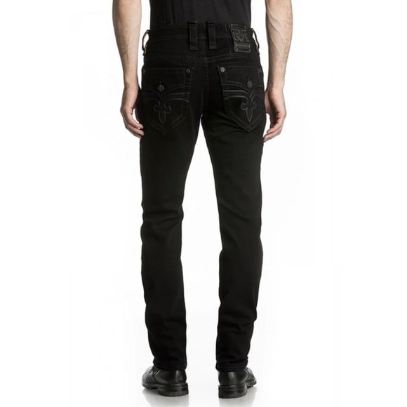 Rock Revival Mens Arther Alternative Straight Jeans RP2311A200 - Picture 4 of 11